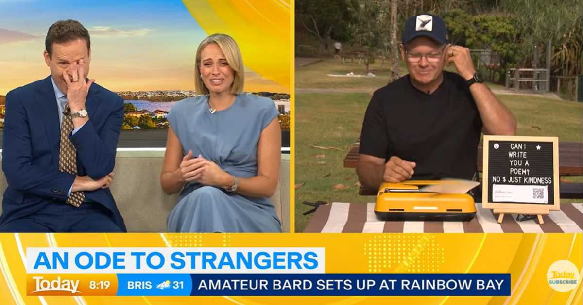 'Today' host Steinfort cries on air after street poet's touching poem about him being a girl dad 