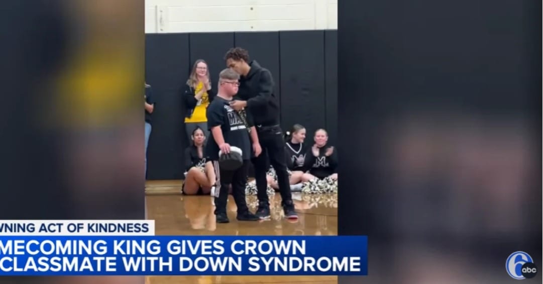 Teen had just won homecoming king when he saw his friend crying. His crown came off instantly