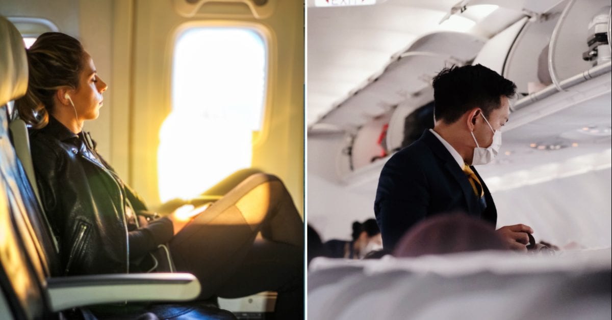 Woman was further ahead in the same in-flight movie as the couple behind her — then a flight attendant approached her husband with an odd request