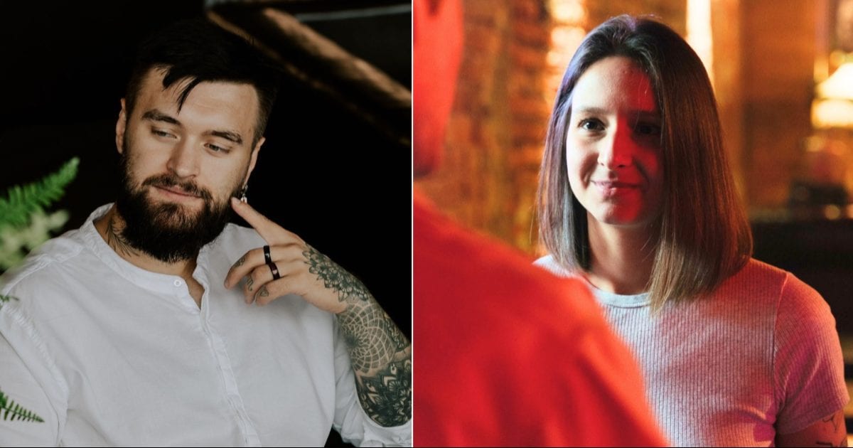  (L) A man flirting with someone. (R) A woman talking to someone at bar. (Representative Cover Image Source: Pexels| L - Александр Полепкин, R - Pavel Danilyuk)