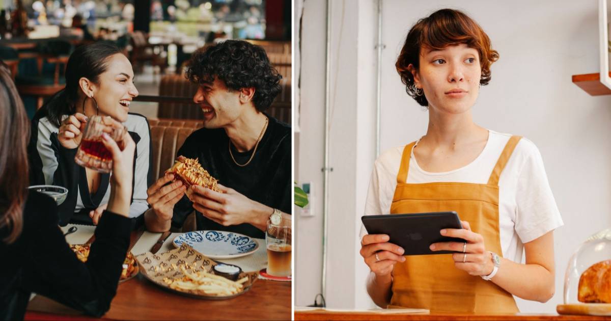 Four college students showered waitress with compliments all night — what happened after they split their $68 bill caught her off guard