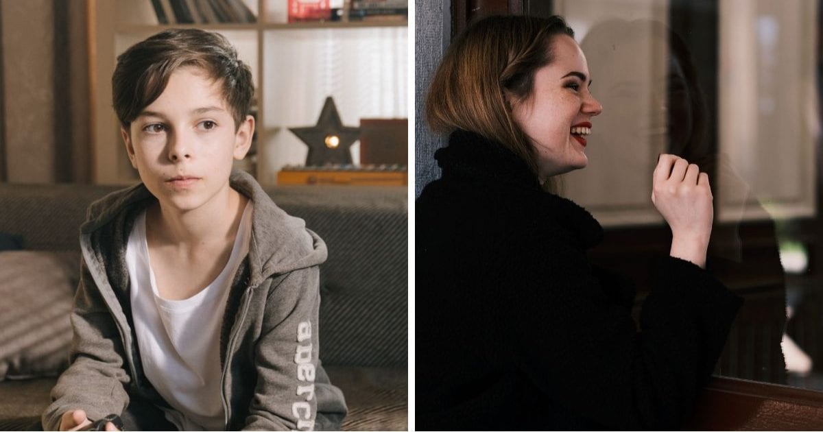 (L) Little boy looking scared. (R) Woman knocking at the door (Representative Cover Image Source: Pexels| L - cottonbro studio, R - Bayram Yalçın)