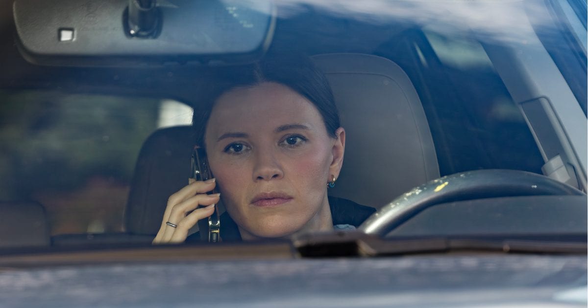 Meredith Garretson as Jessica makes a phone call in the ‘R.J. Decker’ Season 2 finale (Cover Image Source: ABC)