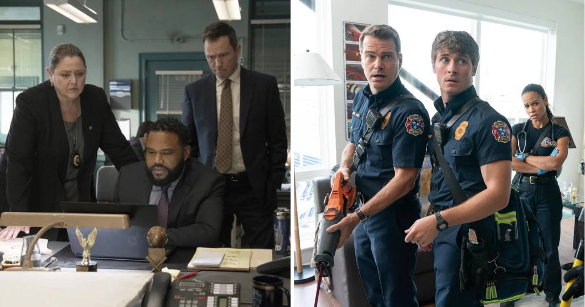 (L) Camryn Manheim, Anthony Anderson and Jeffrey Donovan in ‘Law & Order’; (R) Chris O’Donnell and Michael Provost in ‘9-1-1: Nashville’ (Cover Image Source: (L) NBC; (R) ABC)