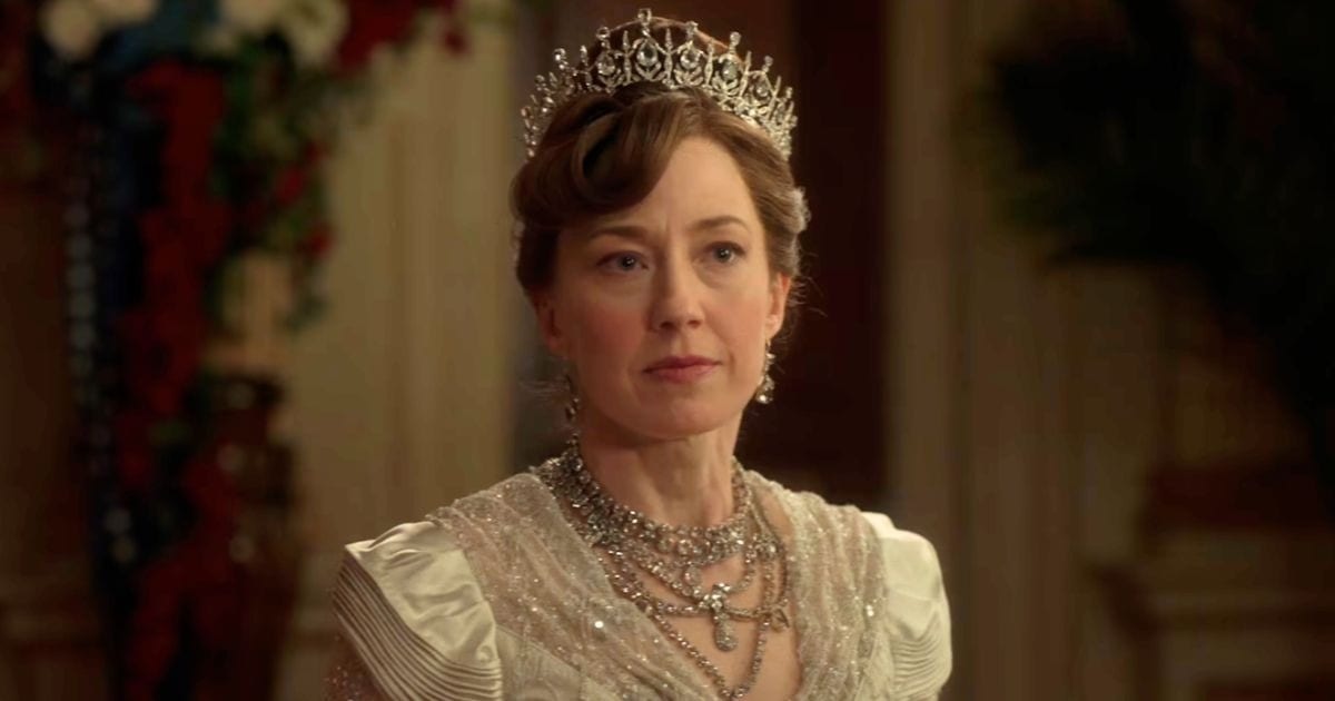 Carrie Coon as Bertha Russell in a still from 'The Gilded Age' (Image Source: YouTube | HBO Max)