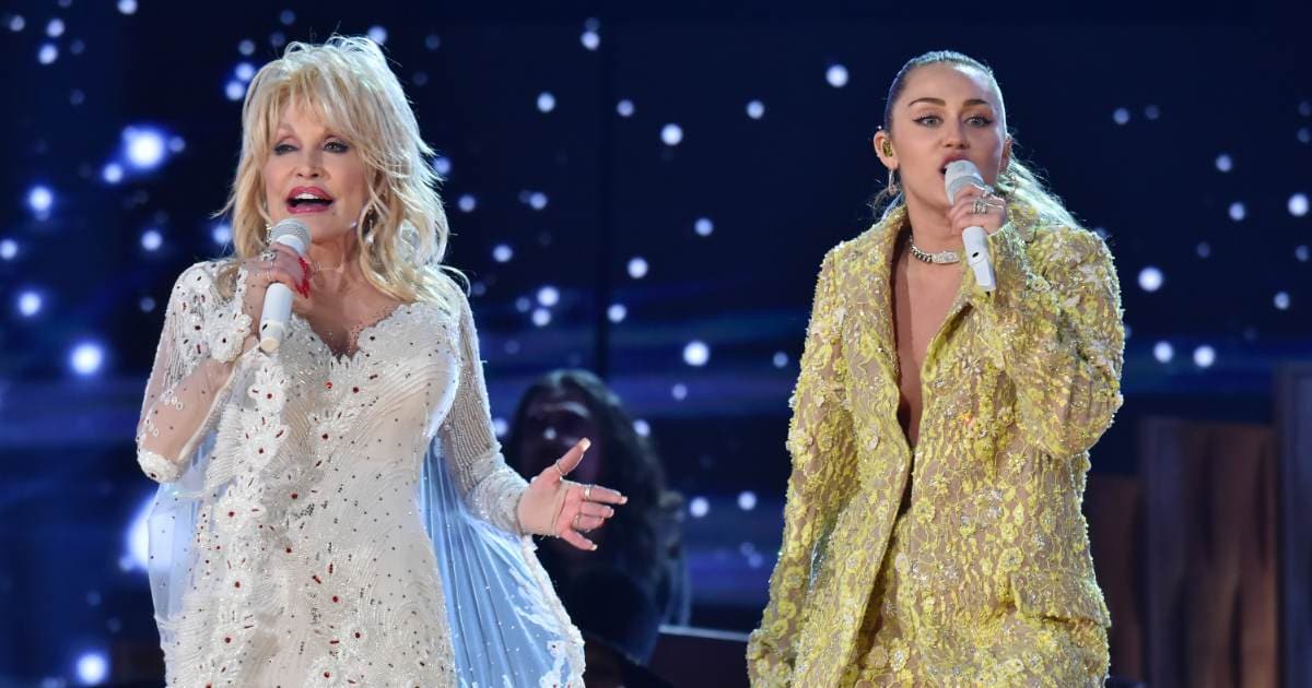 Miley Cyrus remembers Dolly Parton during Hollywood Bowl show (Photo by Lester Cohen/Getty Images for The Recording Academy)