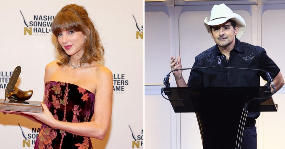 Brad Paisley praised Taylor Swift’s songwriting talent and evolution, highlighting how she conquered the world through her music (Getty Images)