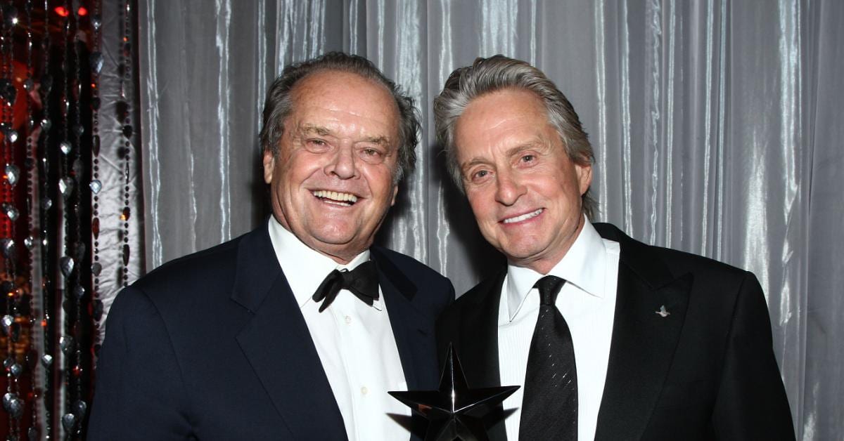 Michael Douglas revealed that he continued to see Jack Nicholson and described his longtime friend as doing well (Getty Photos)