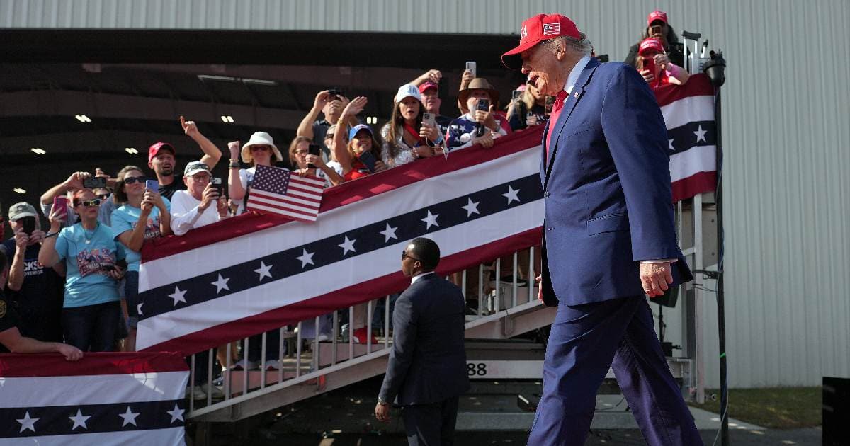 Fact Check: Does a viral video show Trump acting erratically after Georgia rally?