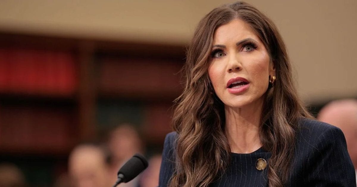 Kristi Noem will continue working on the initiative as a senior adviser to Deputy Secretary of State Christopher Landau, according to a State Department official (Getty Images)