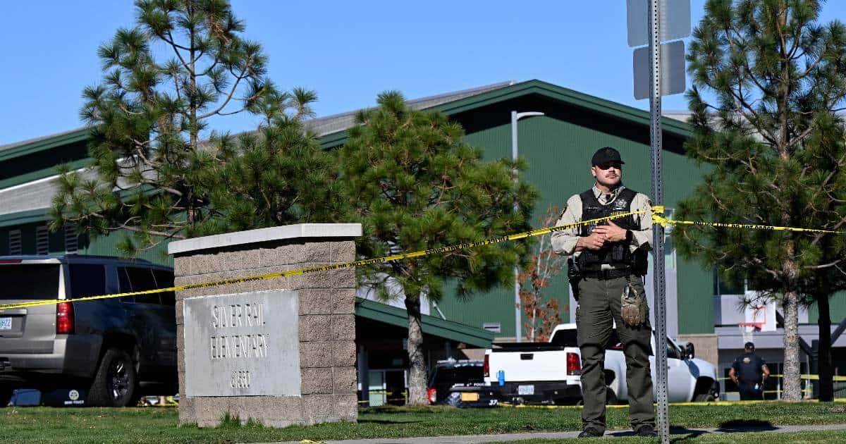 Griffin John II has been identified by police as the gunman who opened fire at Silver Rail Elementary School in Bend, Oregon, on Thursday, October 15 (AP Photos)