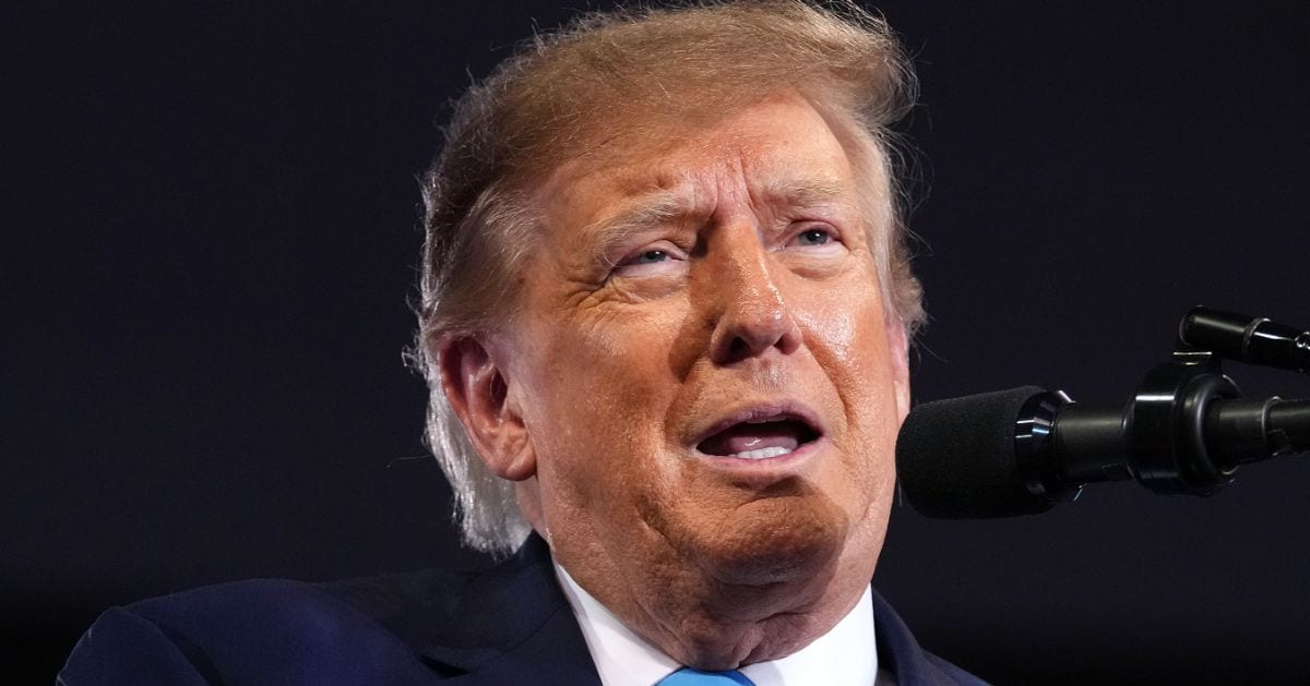  President Donald Trump delivers remarks during a midterm rally at Truist Arena on the Northern Kentucky University campus on October 17, 2026, in Highland Heights, Kentucky (Eric Lee/Getty Photos)