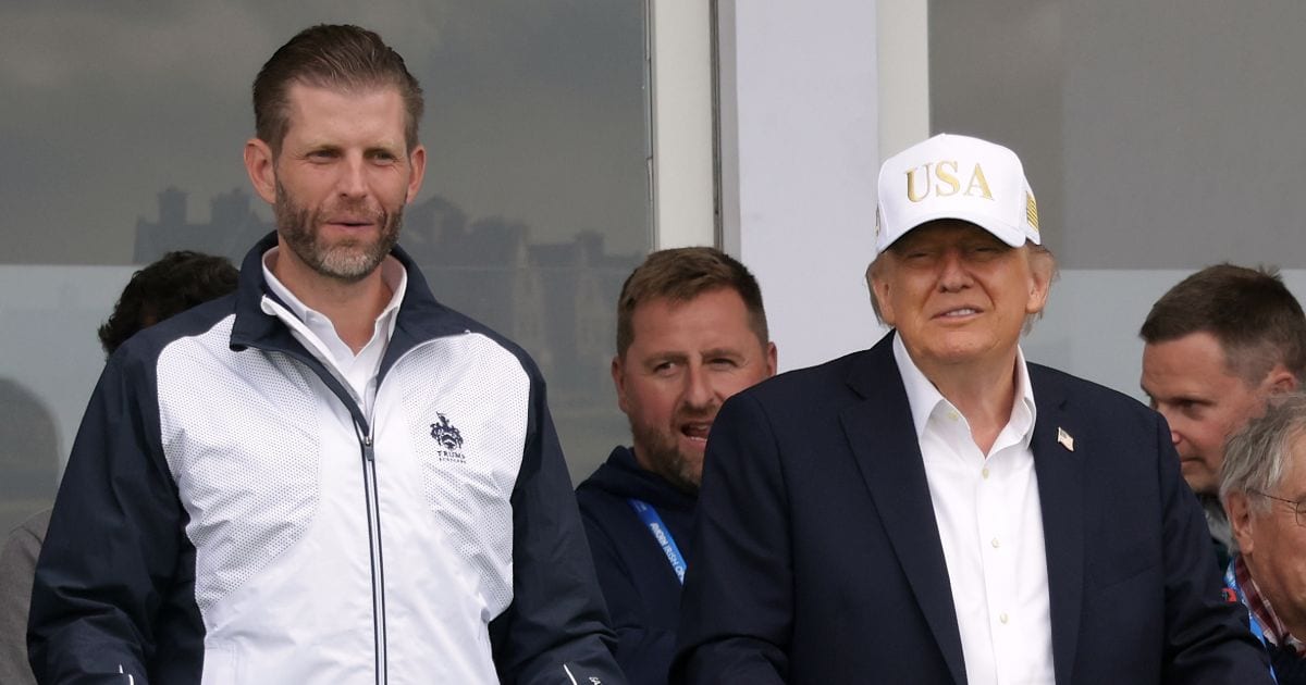A viral social media post falsely attributed a statement about economic illiteracy to Eric Trump (AP Photo | Peter Morrison)