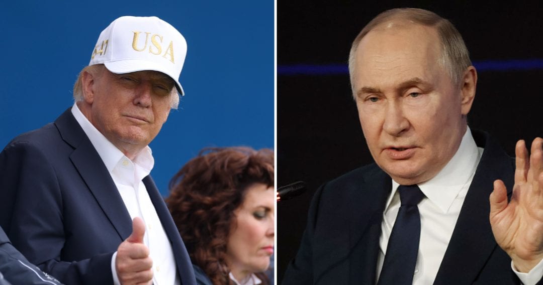 Social media rumor claims Russian President Vladimir Putin praised President Donald Trump, calling him a patriot (Getty Images)