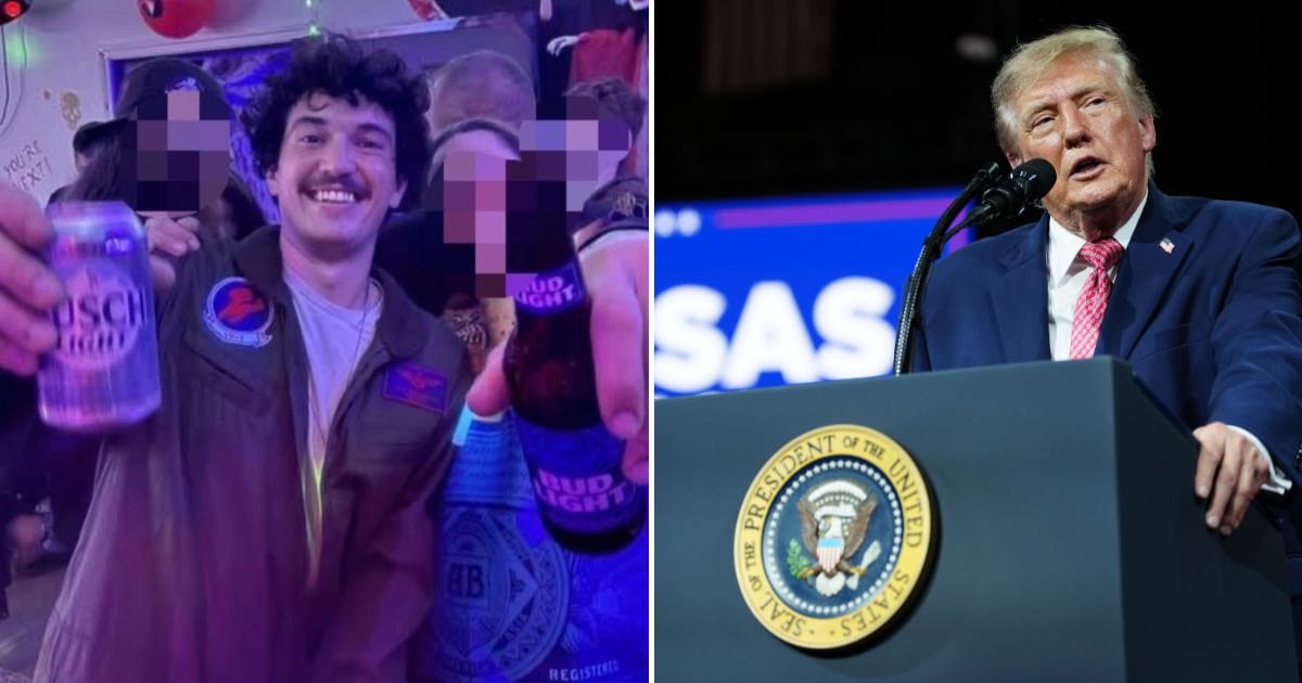 A 24-year-old Kansas man, Jaden J Read, has been arrested and charged with allegedly threatening to kill President Donald Trump ahead of his scheduled rally in Wichita on October 19, according to the Department of Justice (AP Pho@jadenread/Facebook)