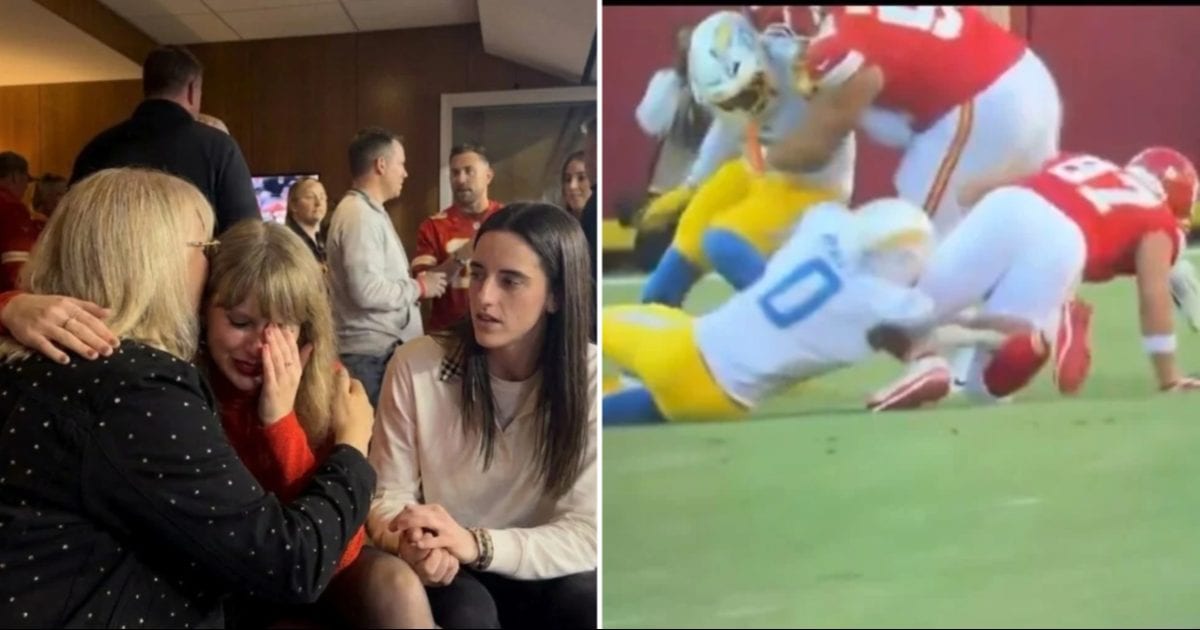 A claim circulating online has sparked speculation about Taylor Swift’s reaction to Travis Kelce’s ankle injury during the Kansas City Chiefs’ game against the Los Angeles Chargers (USALOD)