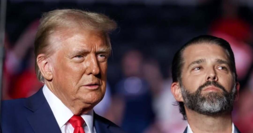 Donald Trump Jr’s reported opposition to the Iran war contrasts with the White House’s claim that Iran has been decimated and fighting will end soon (Getty Images)