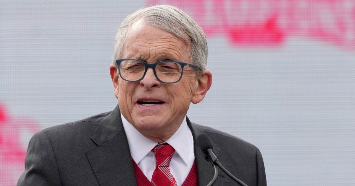 Outgoing Ohio Gov. Mike DeWine (R) has urged Vivek Ramaswamy to take down the controversial ad, which has intensified tensions in an already fiercely contested race (Getty Photos/Jason Mowry)