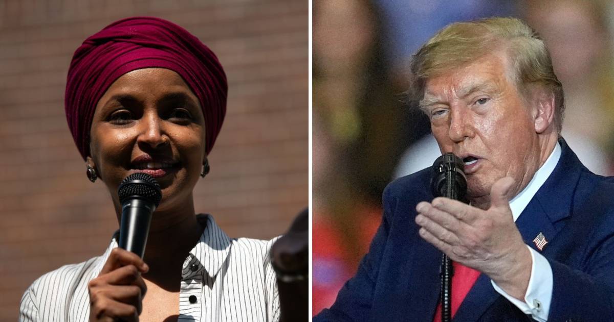 Ilhan Omar calls Trump a ‘creep’ after POTUS accuses her of using a 'fake name'