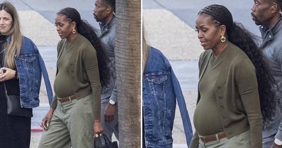 Fact Check: Does a viral image show Michelle Obama with a baby bump?