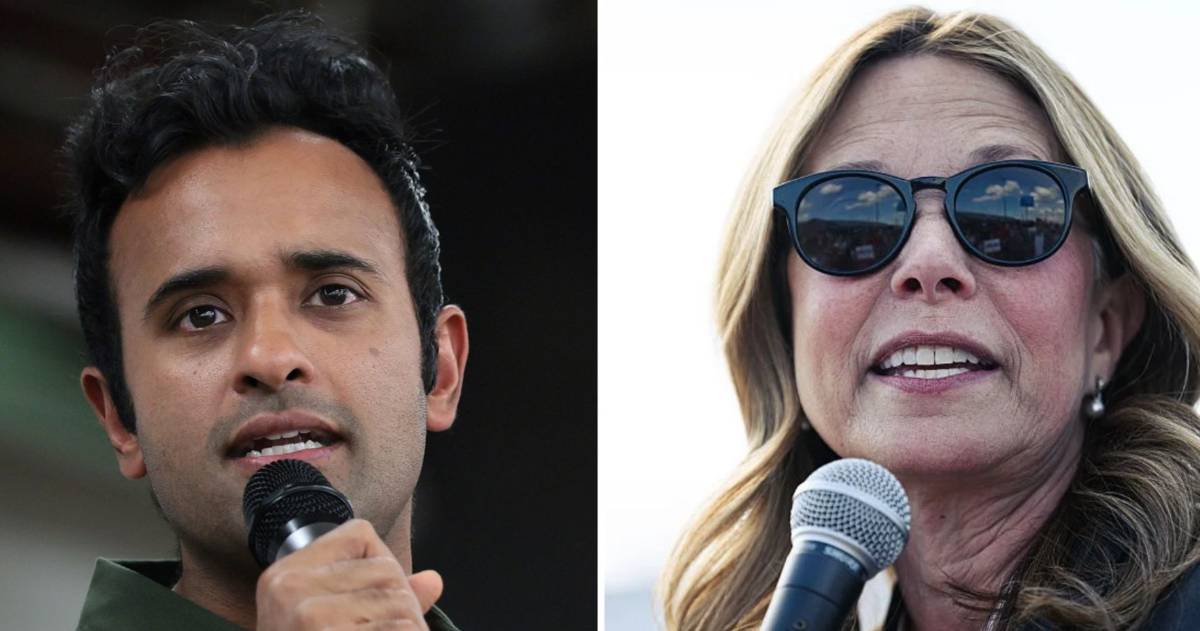 Amy Acton accused Vivek Ramaswamy of clinical trial data manipulation, while polling showed her leading him 48.7% to 44% (Getty Images)