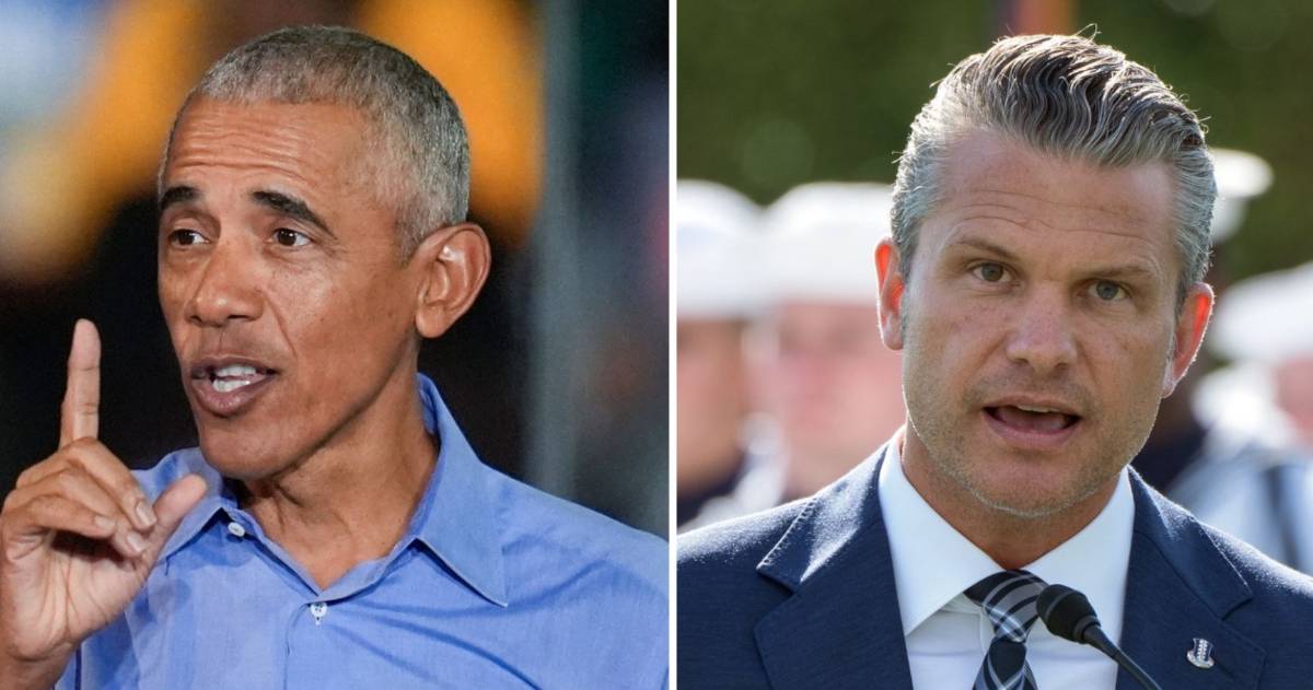 Barack Obama’s criticism came amid reports that Senate Democrats were considering seeking Pete Hegseth’s removal following the November 3 election (Getty Images)