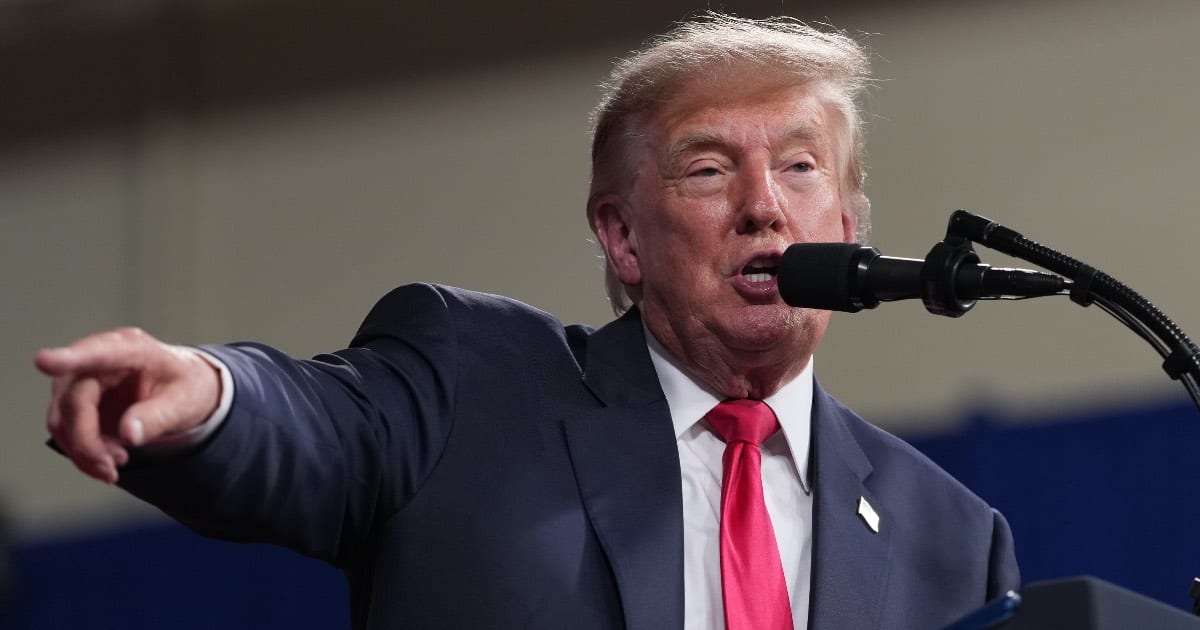 Trump accused of hearing things after reacting to ‘popping’ sound at Georgia rally