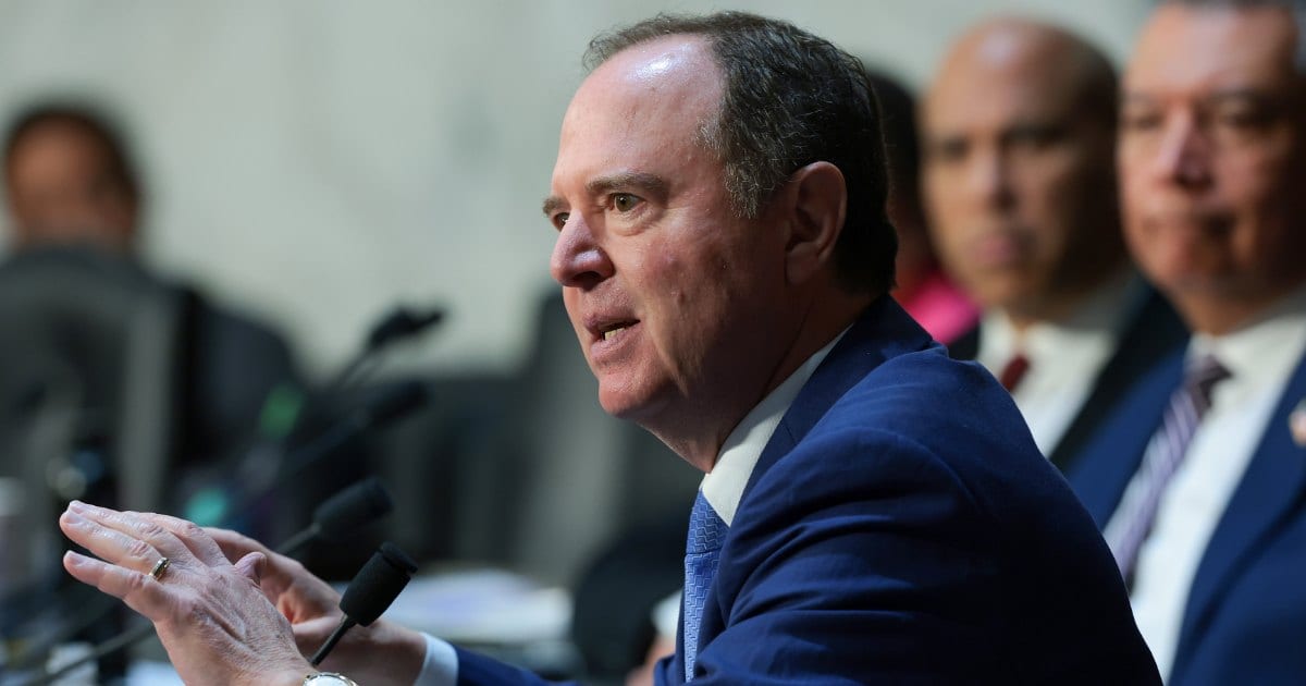 California Sen. Adam Schiff said Defense Secretary Pete Hegseth should face questions from the Senate over the issue (Getty Images/Anna Moneymaker)
