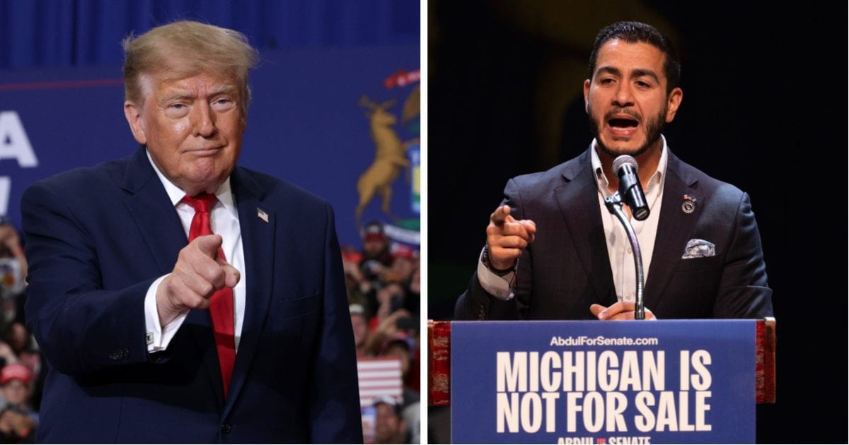 Donald Trump accused Abdul El-Sayed’s family of Muslim Brotherhood ties without evidence, arguing he should not be allowed to serve in the US Senate (Getty Images)
