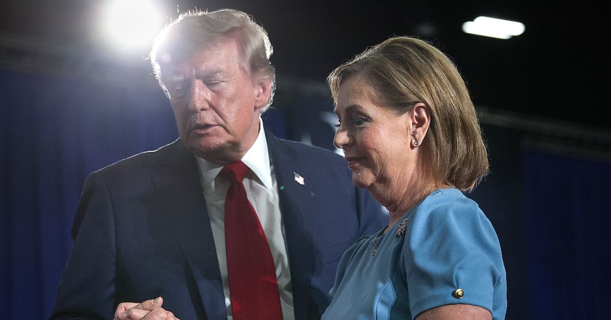 President Donald Trump urged Darline Graham to seek a full six-year Senate term after Lindsey Graham's death in July and her interim appointment (Win McNamee/Getty Images)