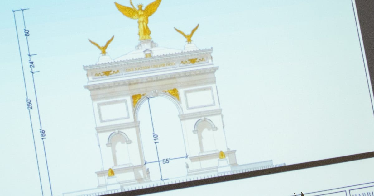 Triumphal arch back in court after judge questions security need as DC and Virginia sue