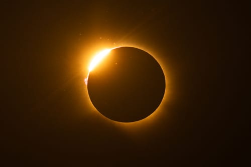 AMPOSTA, SPAIN - AUGUST 12: A total solar eclipse is seen on August 12, 2026 in the Ebro Delta, near Amposta, Spain. It was the first time a total solar eclipse, when the sun is blocked by the moon's orbit, could be viewed from Spain since 1905. (Photo by James Breeden/Getty Images)