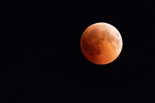 Blood Moon during the Lunar Eclipse on July 27, 2018.