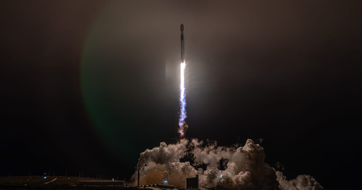 Falcon 9 launches the fourth Tranche 1 data transport mission to low-Earth orbit. (Representative Cover Image Source: SpaceX)