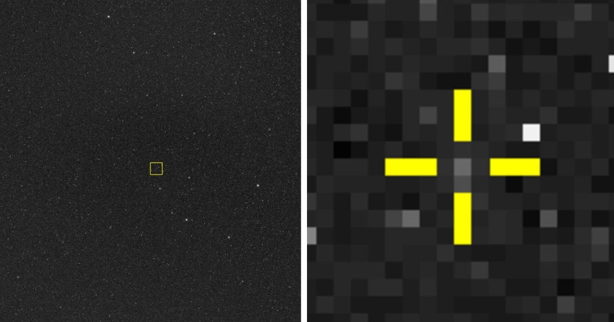 ESA’s Hera spacecraft gets first glimpse of target asteroid Didymos that was hit by NASA