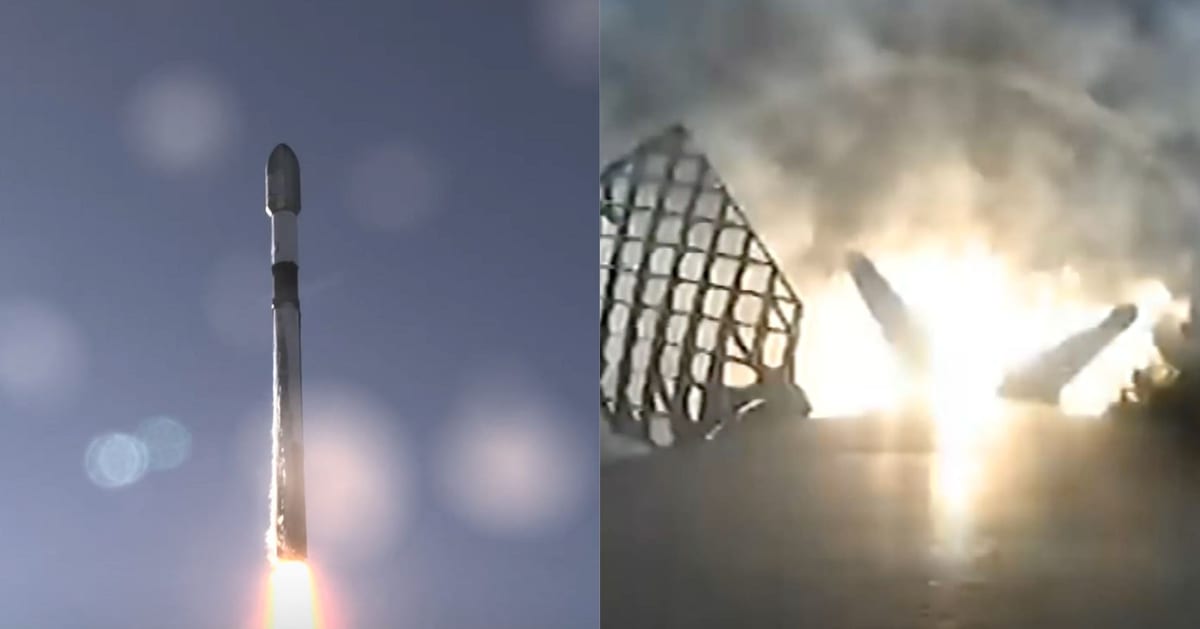 Watch: SpaceX launches and lands Falcon 9 rocket for classified U.S. Space Force mission