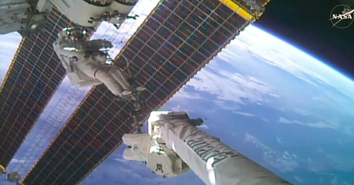 NASA's Anil Menon, CSA's Joshua Kutryk complete 100th U.S. spacewalk outside ISS, install seventh roll-out solar array