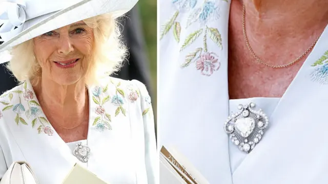 Camilla Brings Back $2.7M Heirloom in Quiet Tribute to Queen Elizabeth at Ascot — See Photos