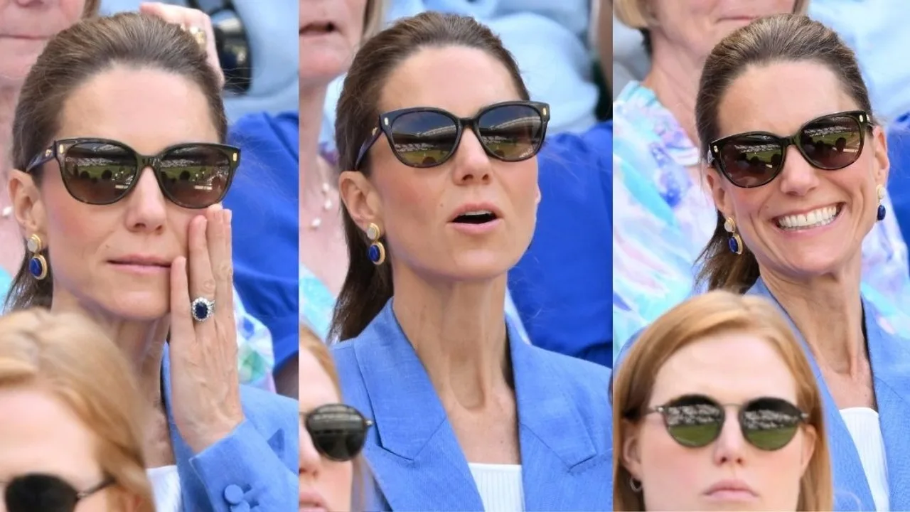 Photos: Princess Kate Nervously Goes Through Every Emotion Courtside at Wimbledon