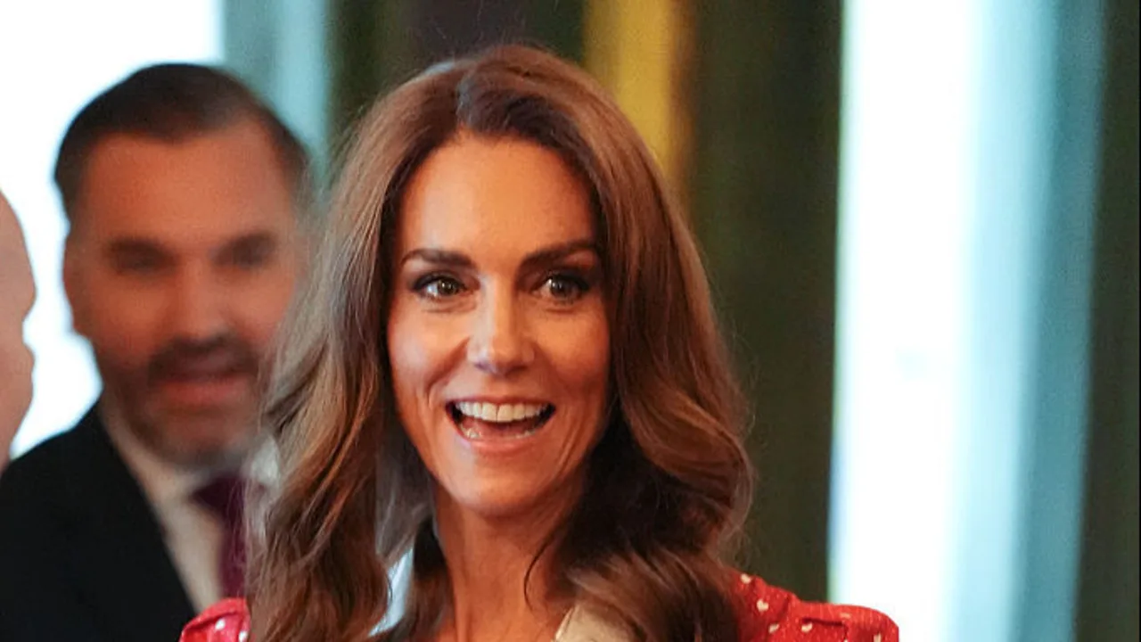 Princess Kate Stuns in $1.7K Red Dress at King Charles’ Special Cancer Reception — Photos