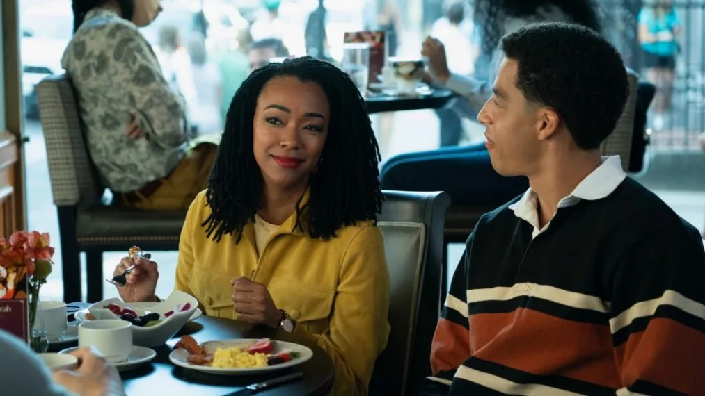 Sonequa Martin-Green and Marcus Scribner