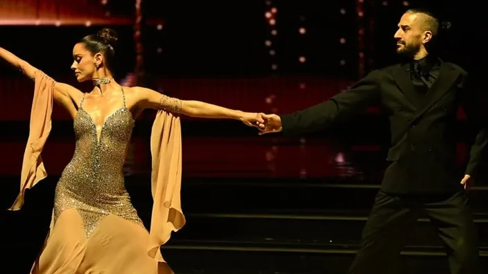 Maura Higgins and Mark Ballas