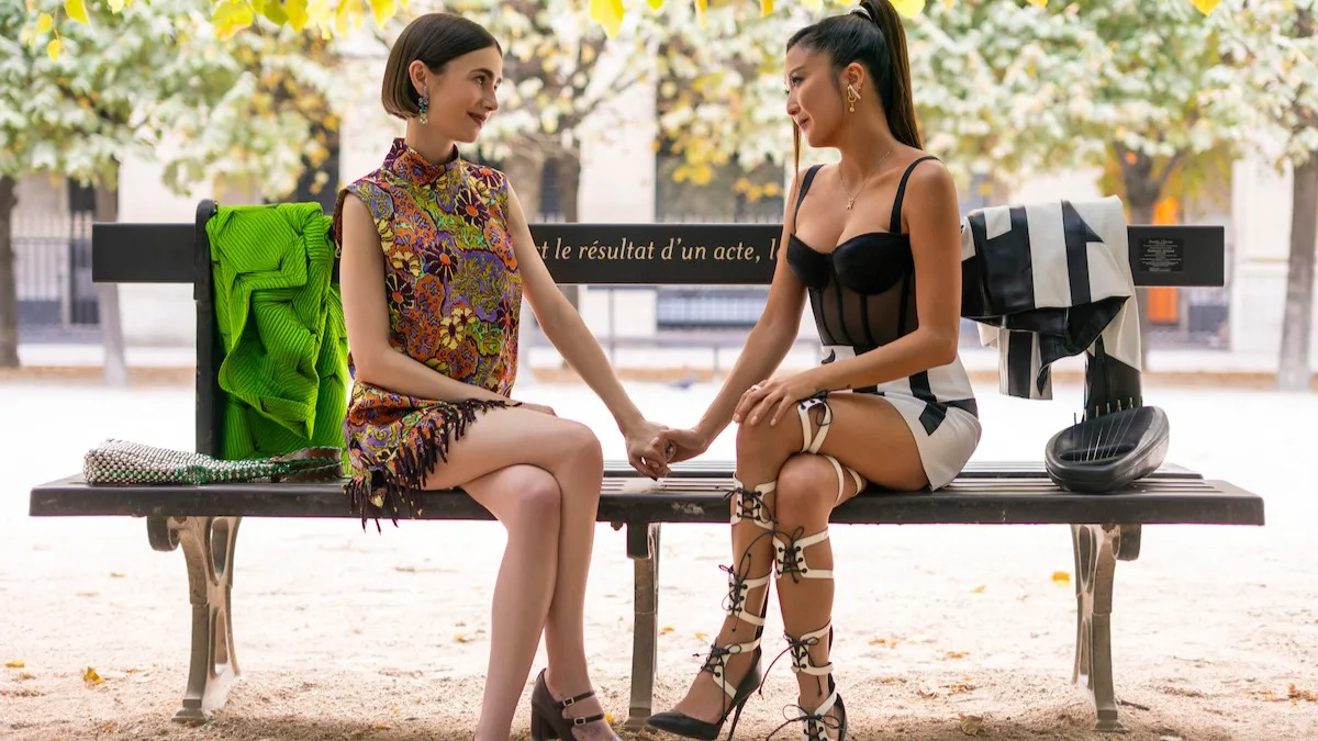Lily Collins and Ashley Park