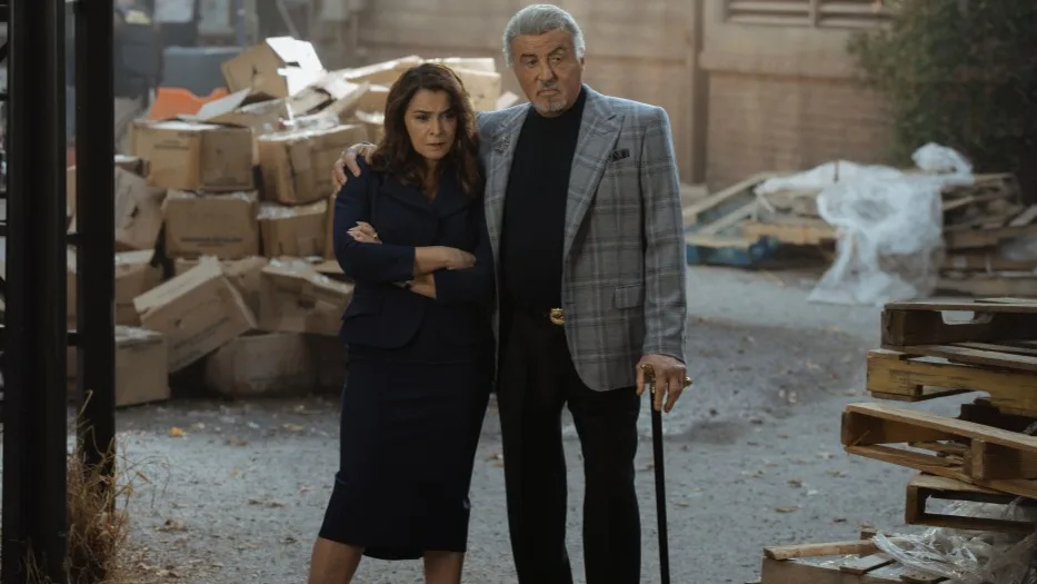 Annabella Sciorra and Sylvester Stallone