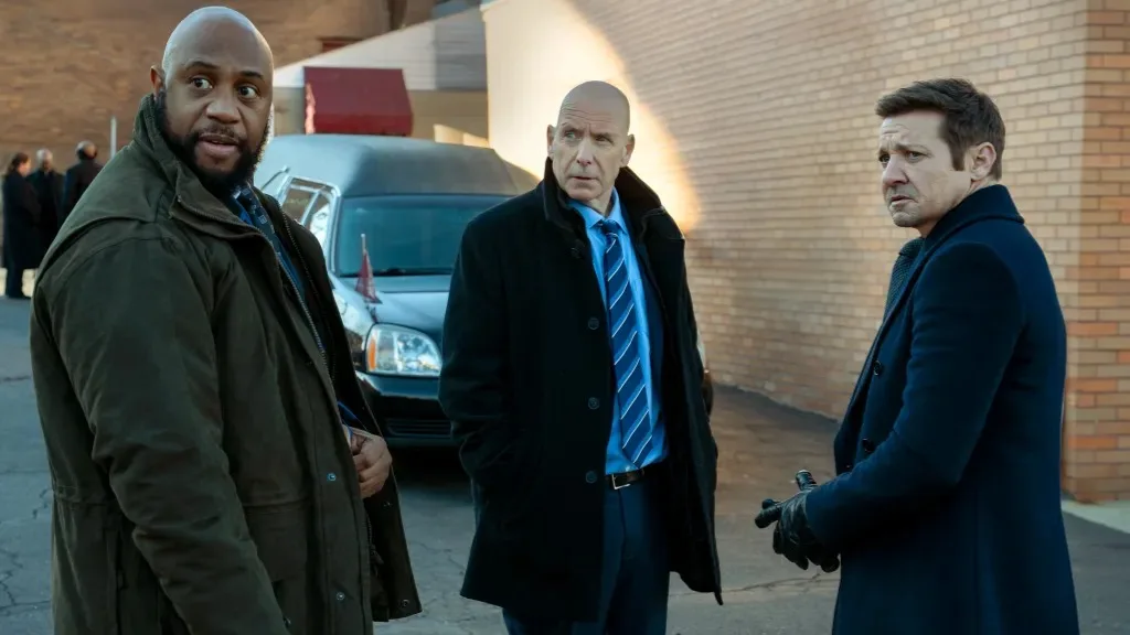 Derek Webster, Hugh Dillon, and Jeremy Renner