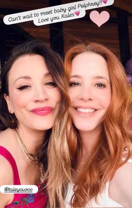 Amy Davidson joins longtime friend Kaley Cuoco for her baby shower