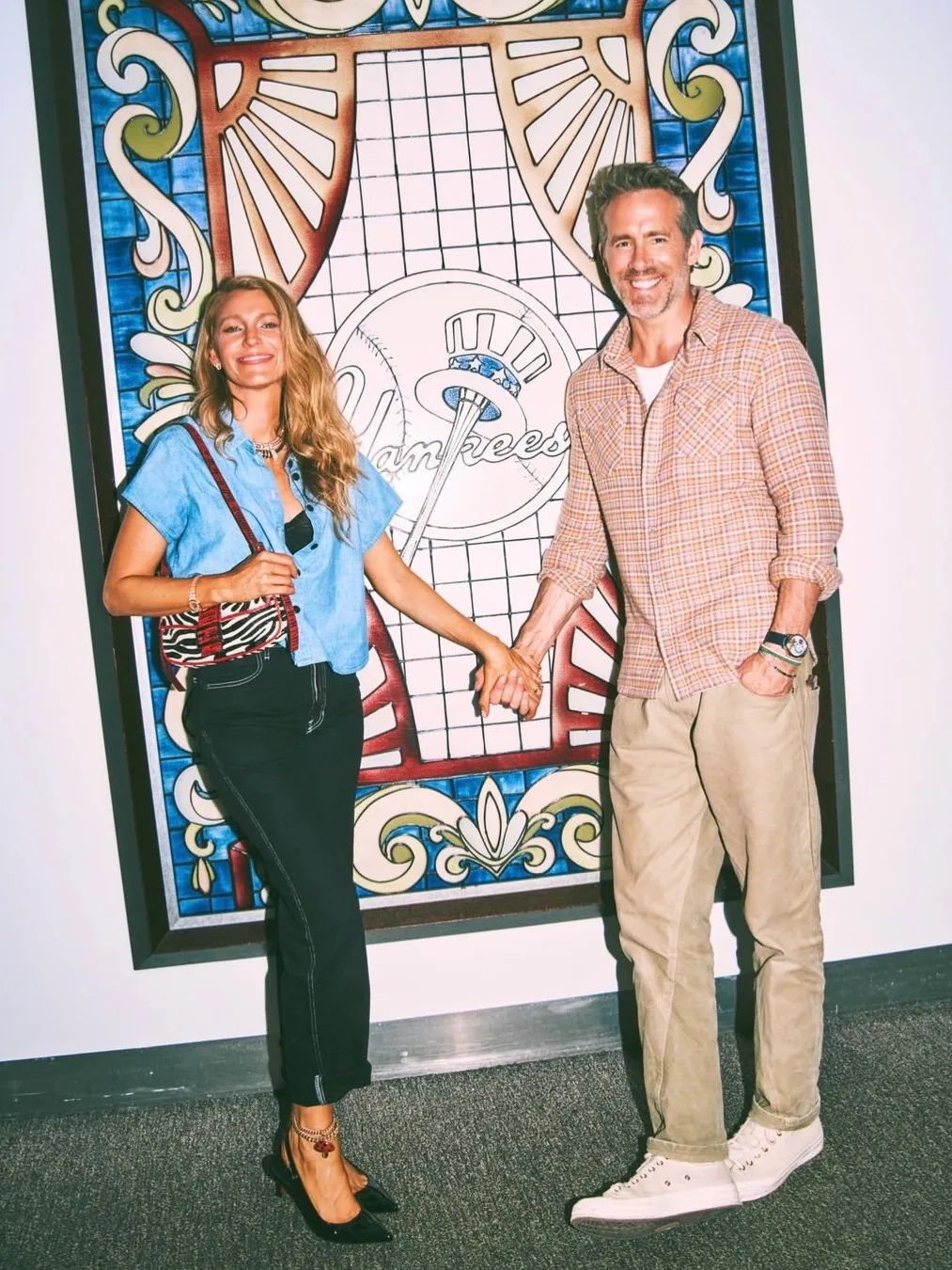 Blake Lively and Ryan Reynolds bring couple charm to football game