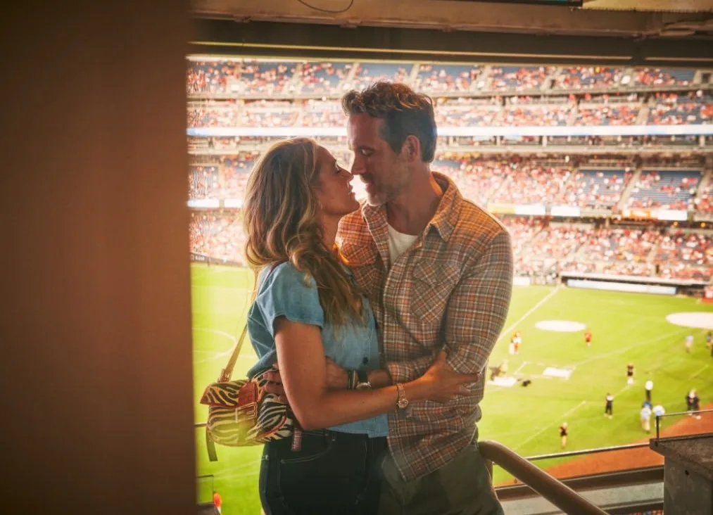 Blake Lively shares tender moment with Ryan Reynolds at the stands