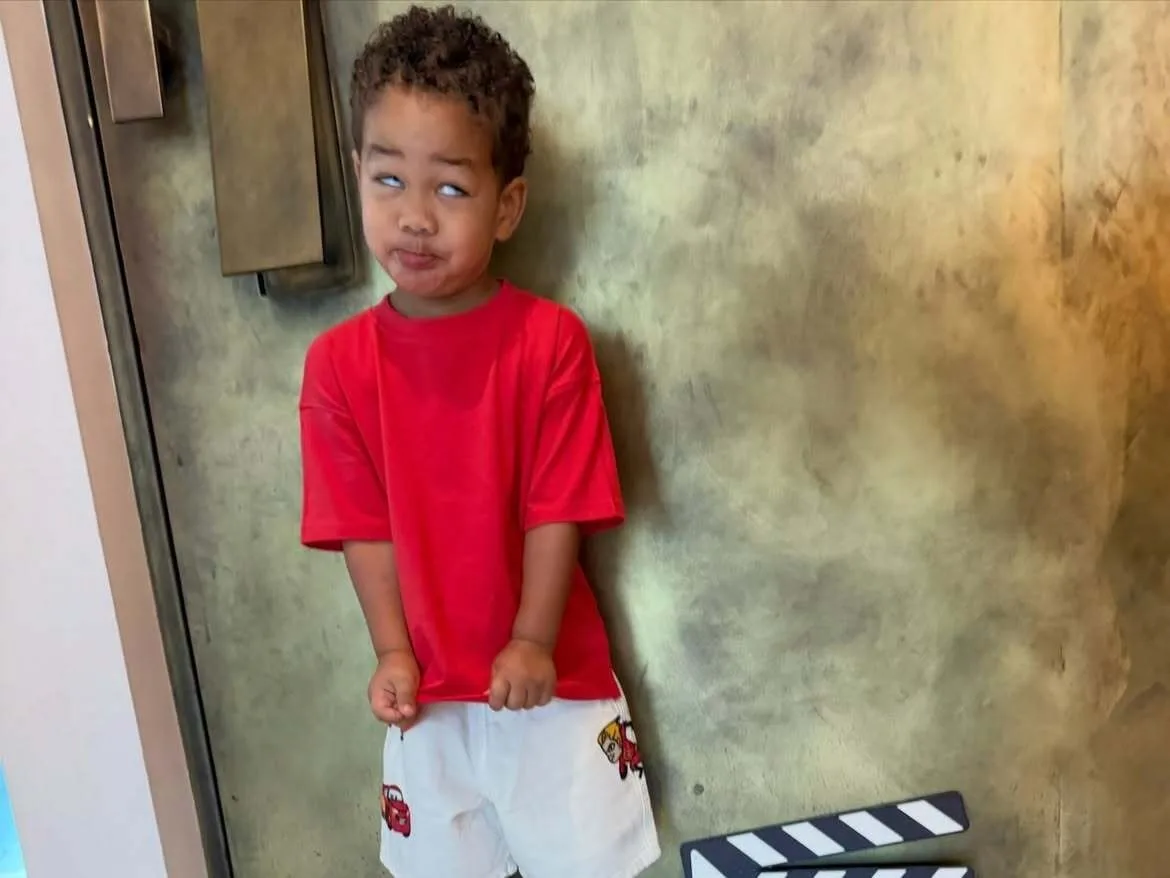 Chrissy Teigen's younger son Wren makes funny faces