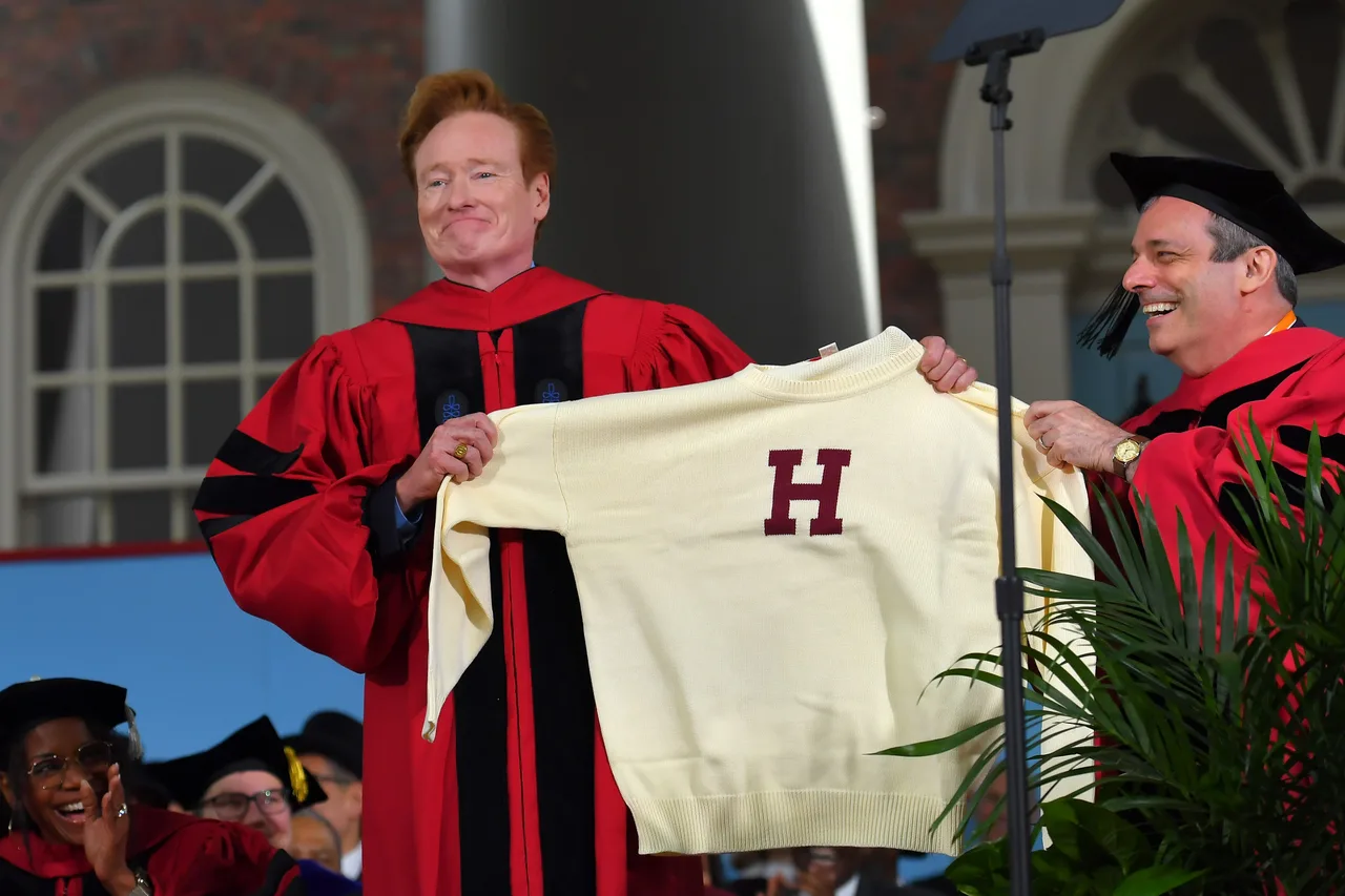 Conan O'Brien addresses graduates at Harvard during uncertain moment for school